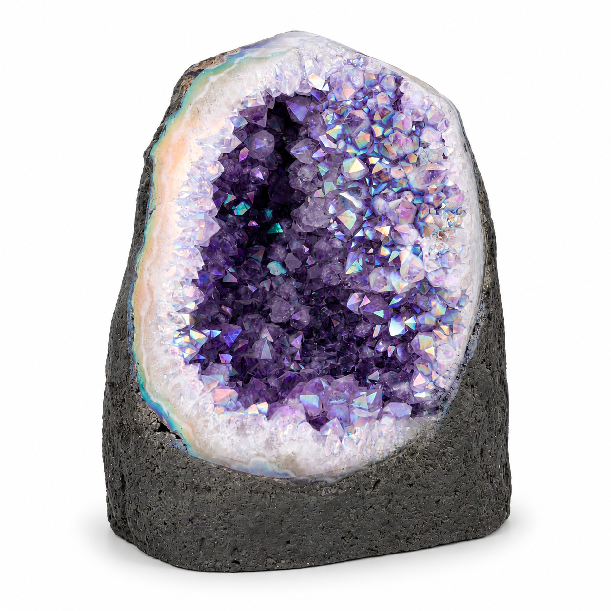 Aura Amethyst Geode